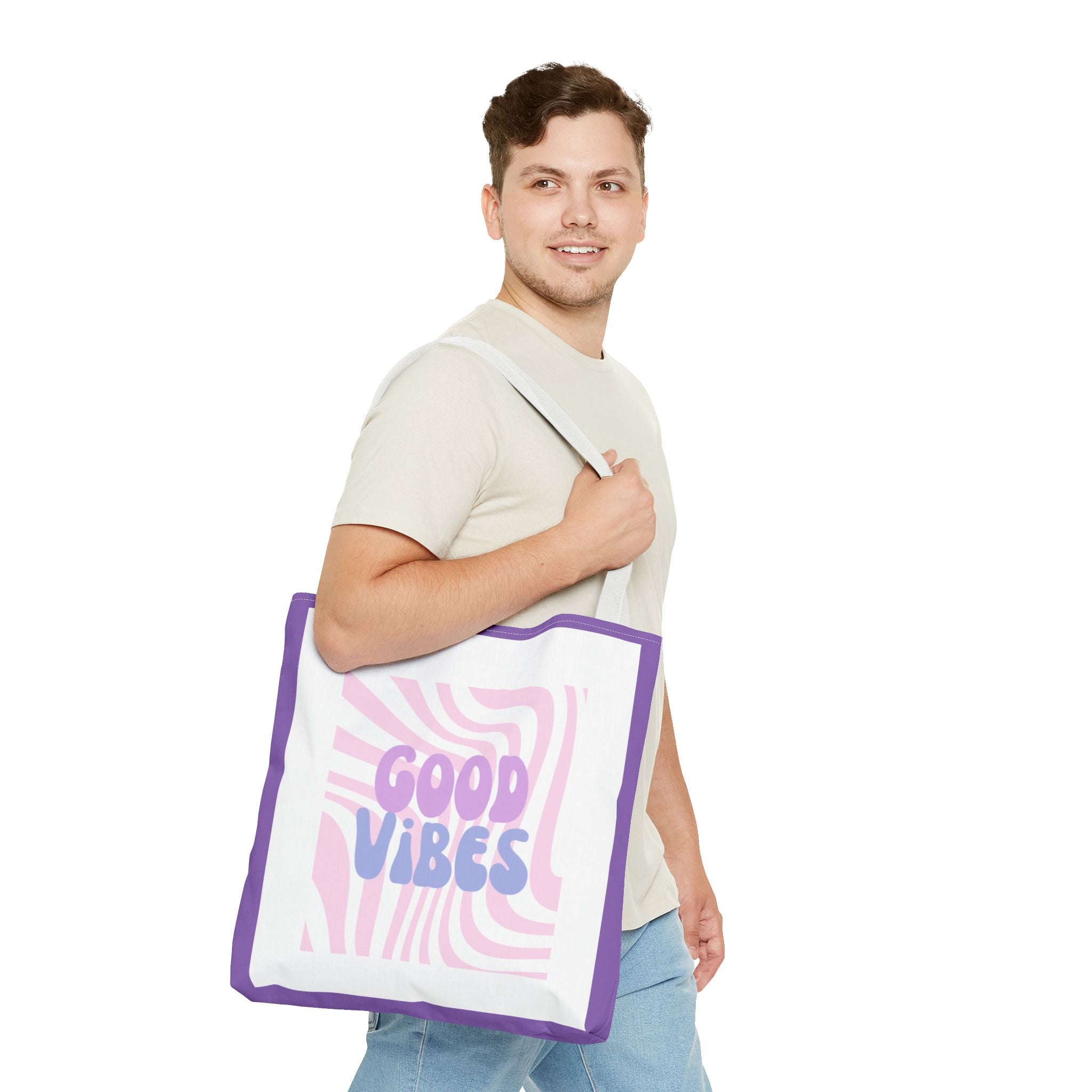 Good Vibes Tote - Light Purple!