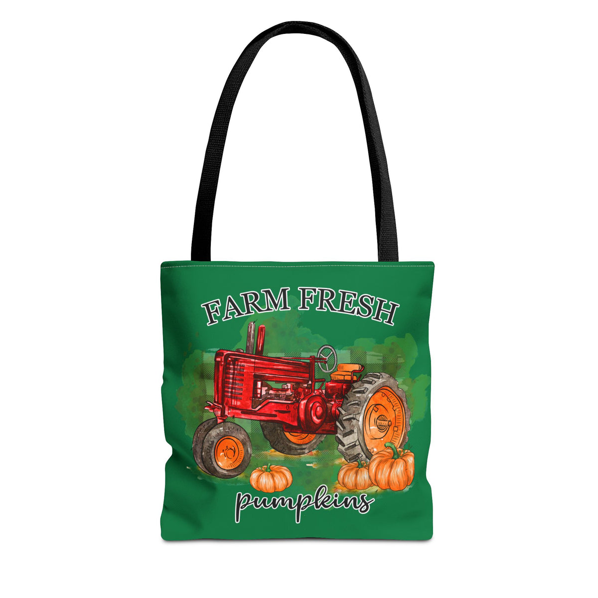 Dark Green Farm Fresh Pumpkin Tote Bag!