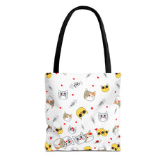 White Cat Tote Bag!