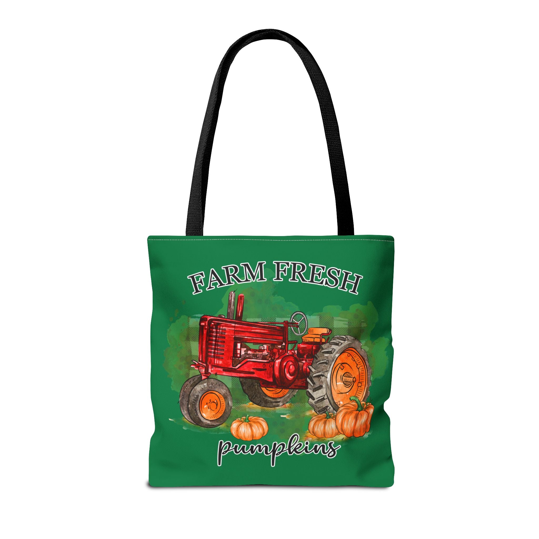 Dark Green Farm Fresh Pumpkin Tote Bag!