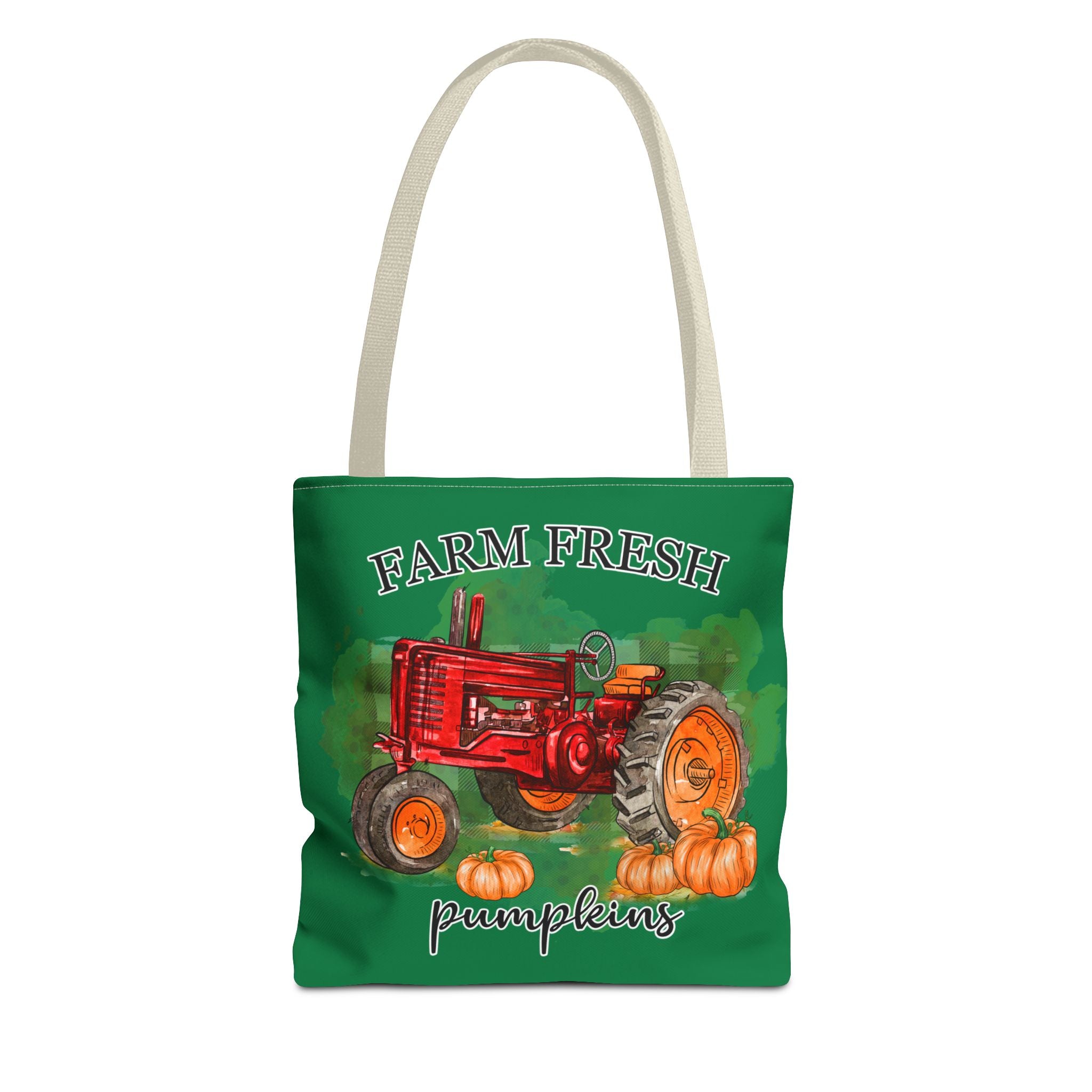 Dark Green Farm Fresh Pumpkin Tote Bag!