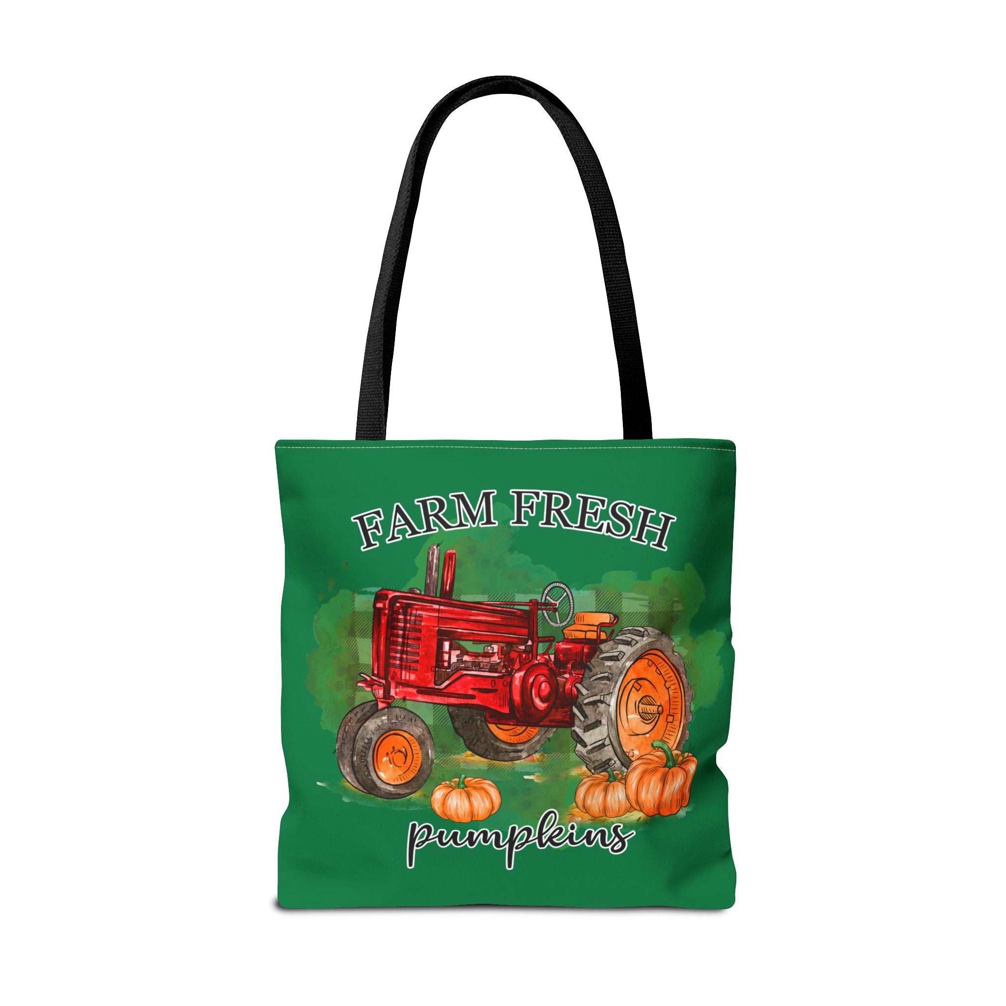 Dark Green Farm Fresh Pumpkin Tote Bag!