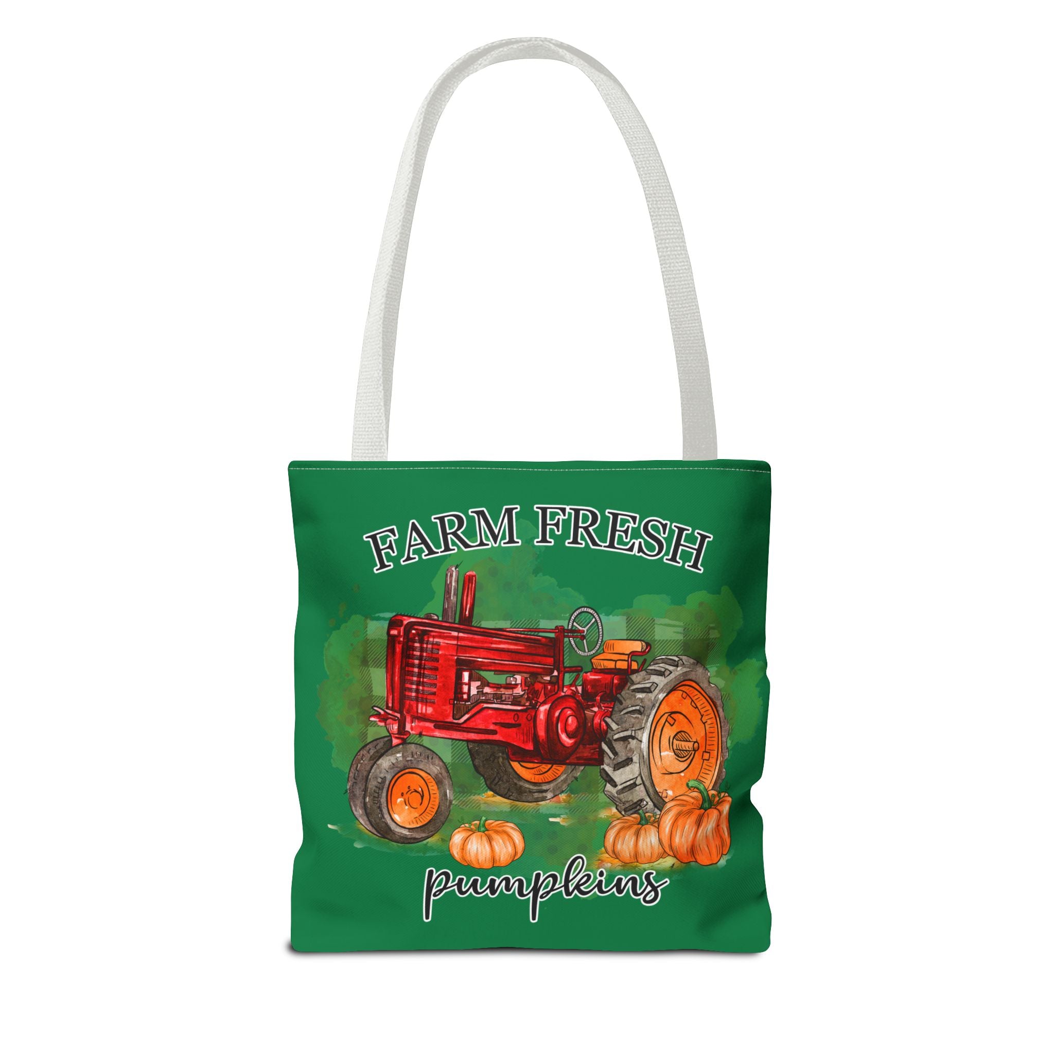 Dark Green Farm Fresh Pumpkin Tote Bag!