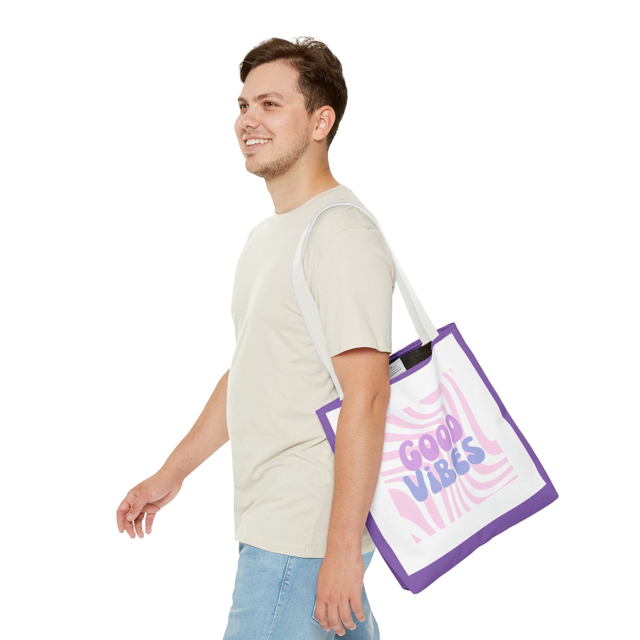 Good Vibes Tote - Light Purple!