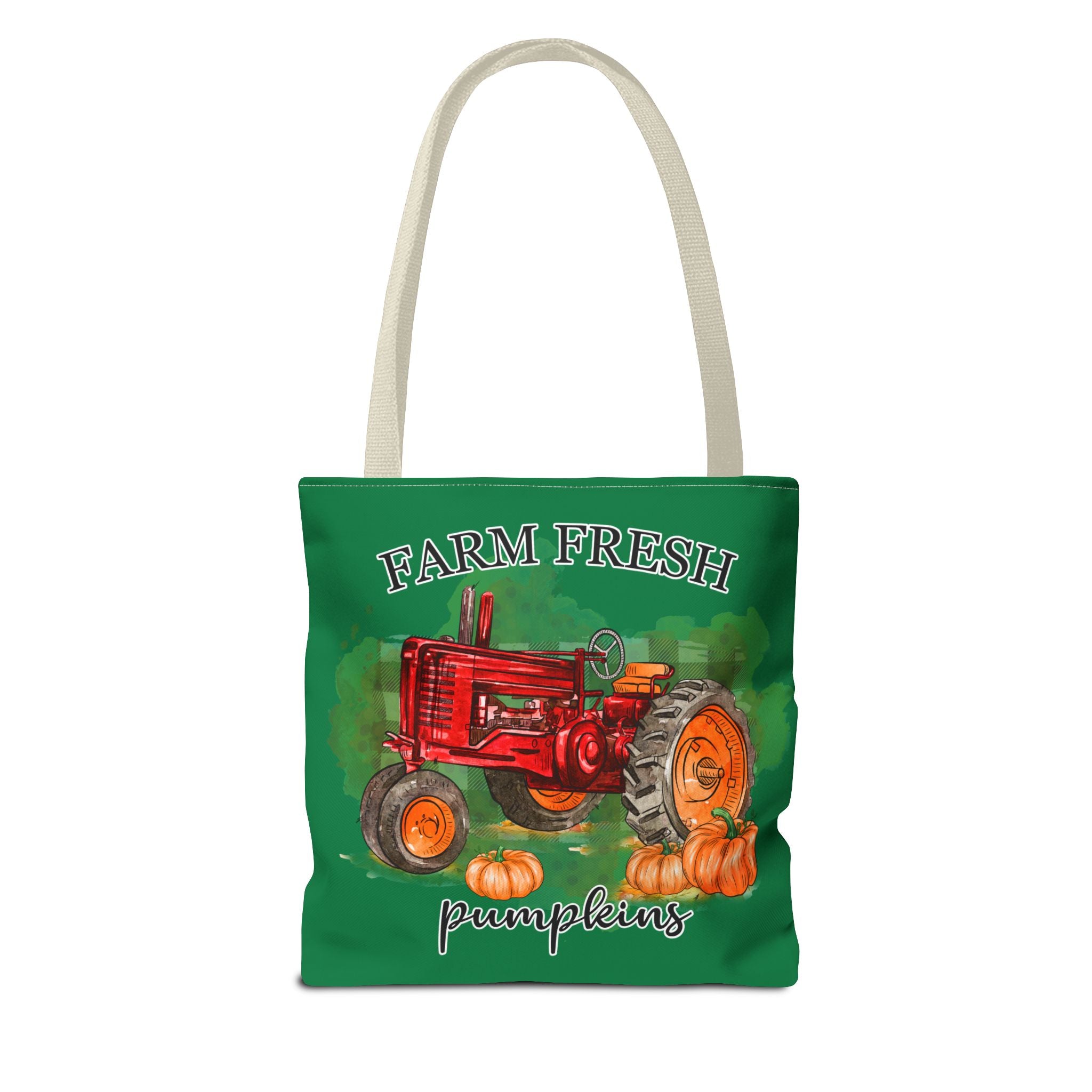 Dark Green Farm Fresh Pumpkin Tote Bag!