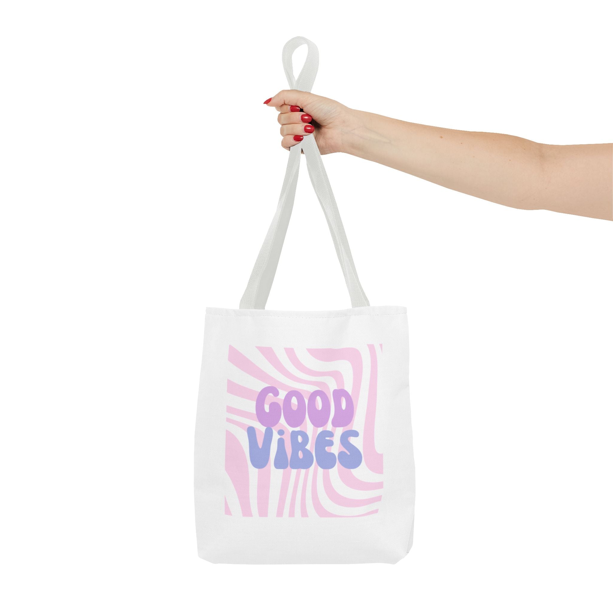 Good Vibes Tote in White!