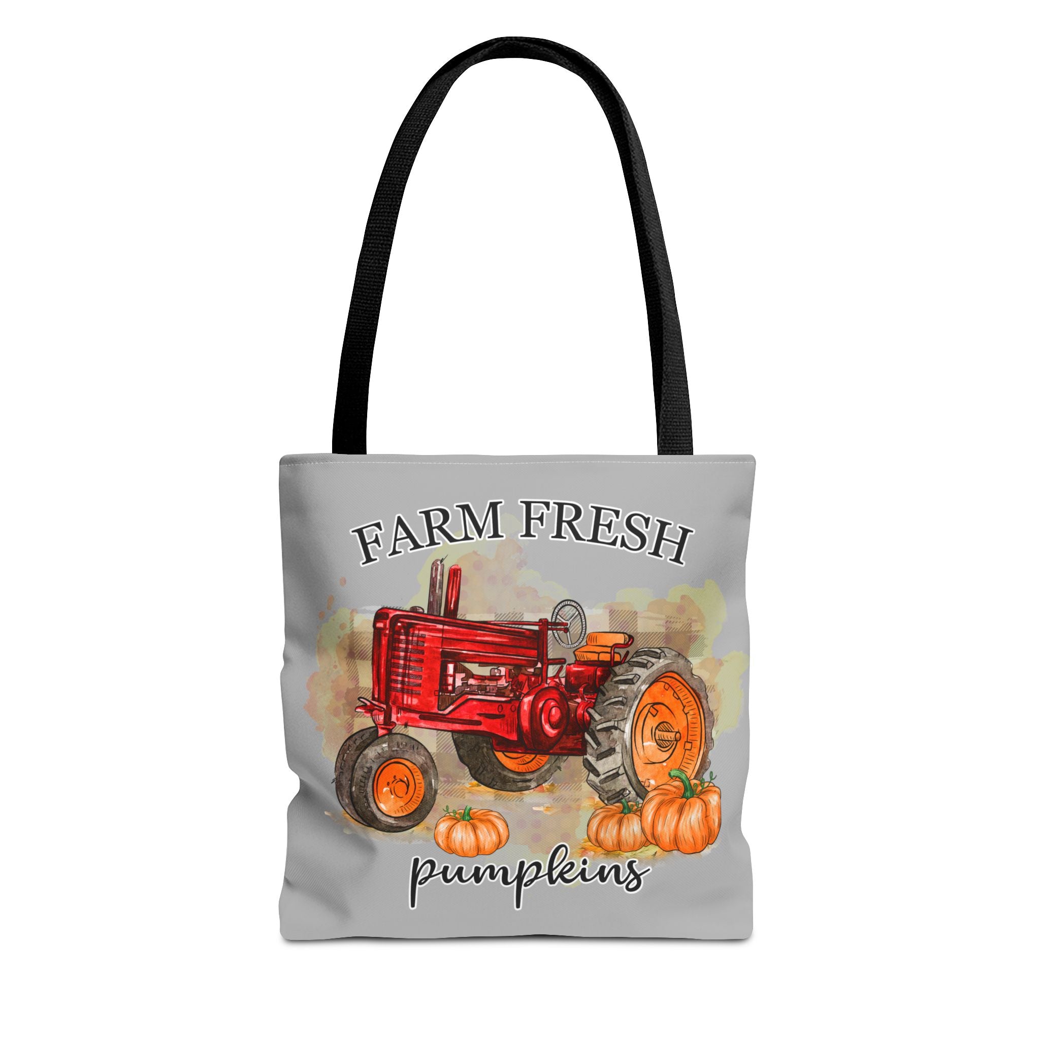 Light Grey Farm Fresh Pumpkin Tote Bag!