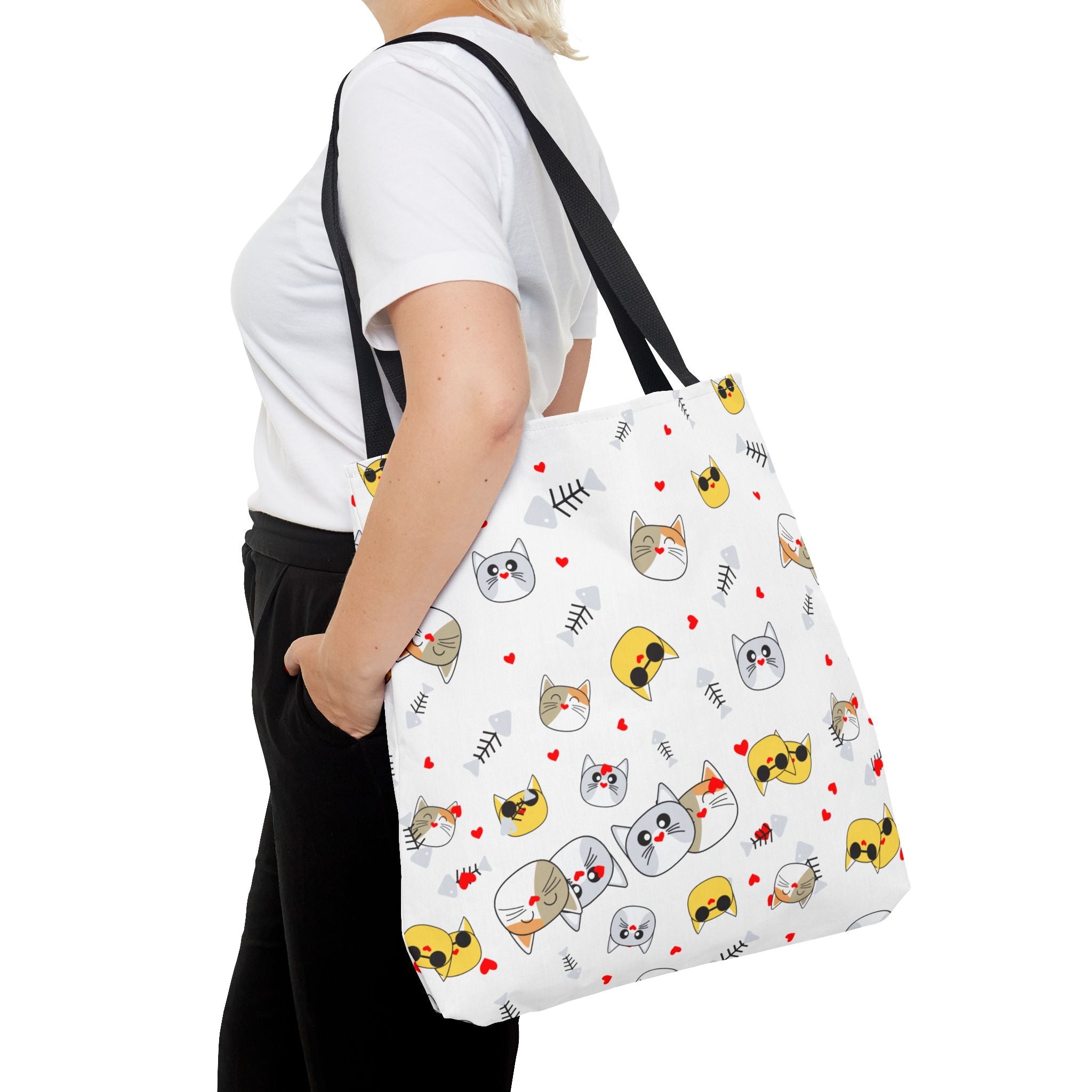 White Cat Tote Bag!