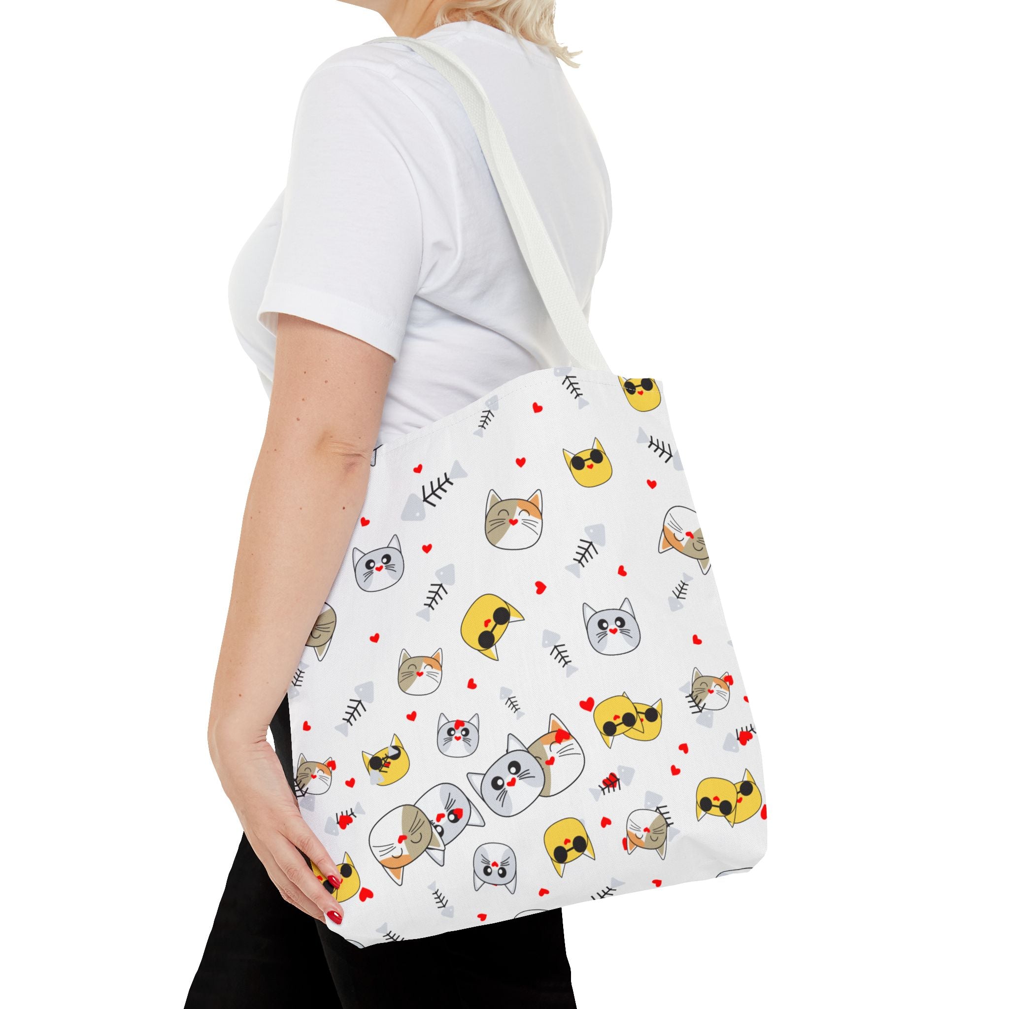 White Cat Tote Bag!