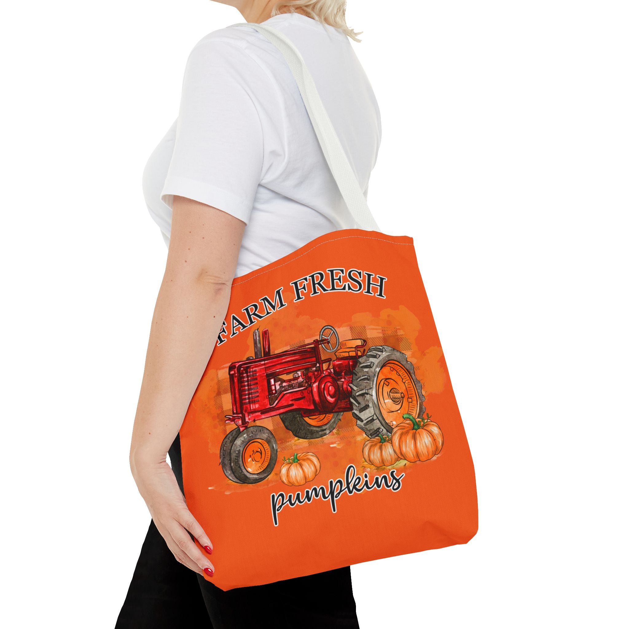 Orange Farm Fresh Pumpkin Tote Bag!