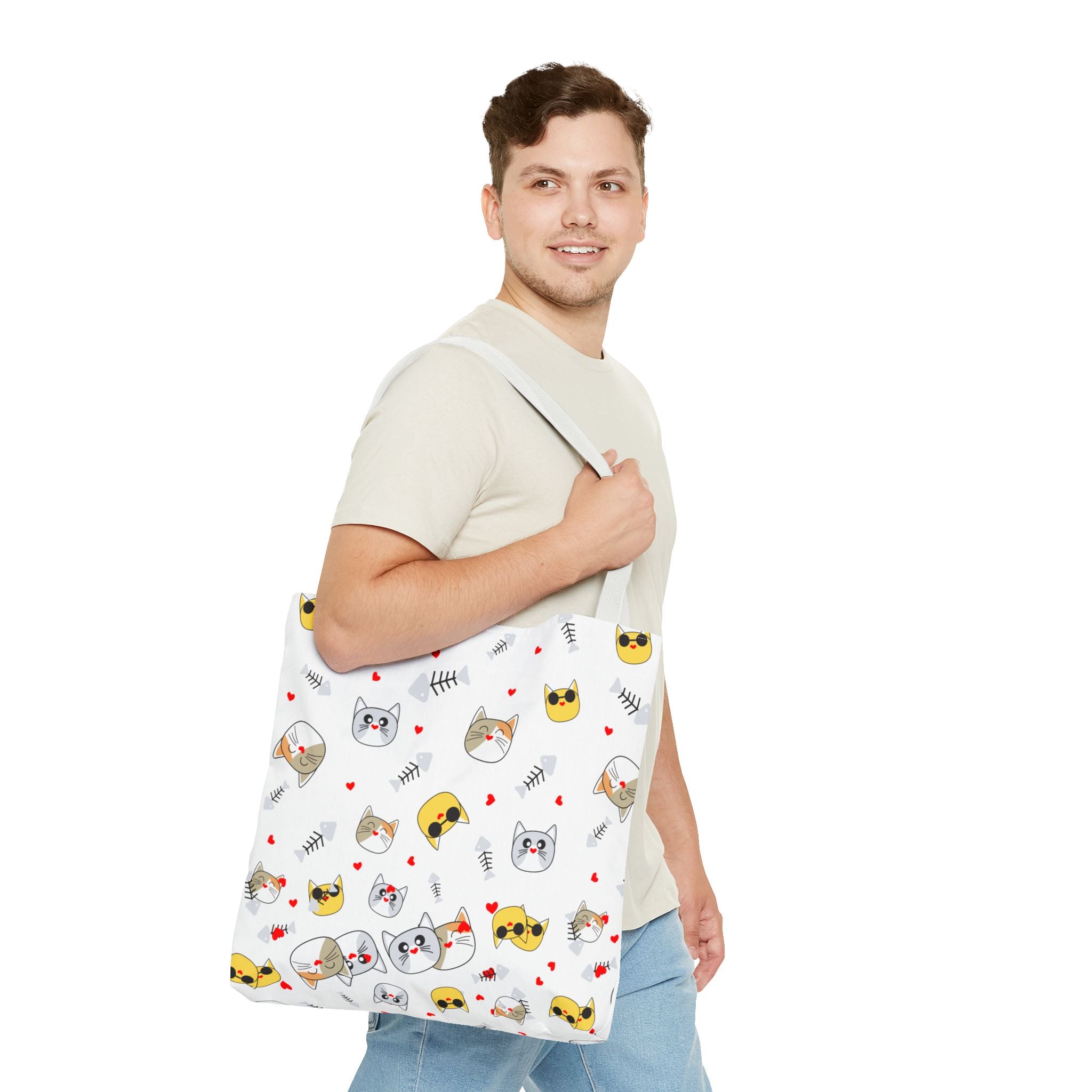 White Cat Tote Bag!