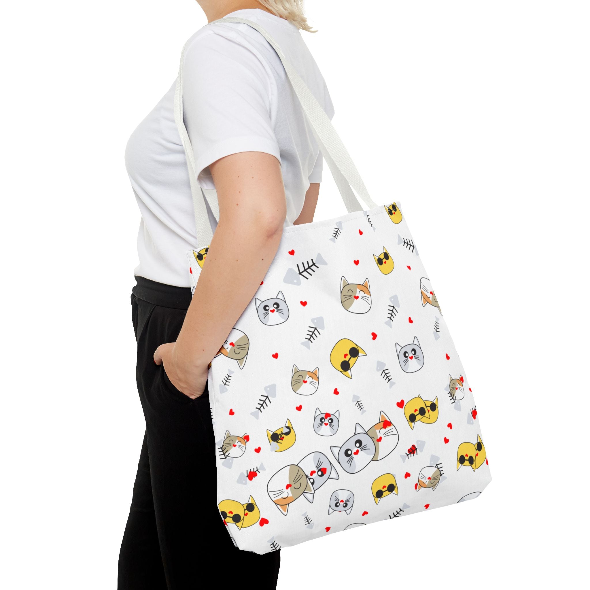 White Cat Tote Bag!