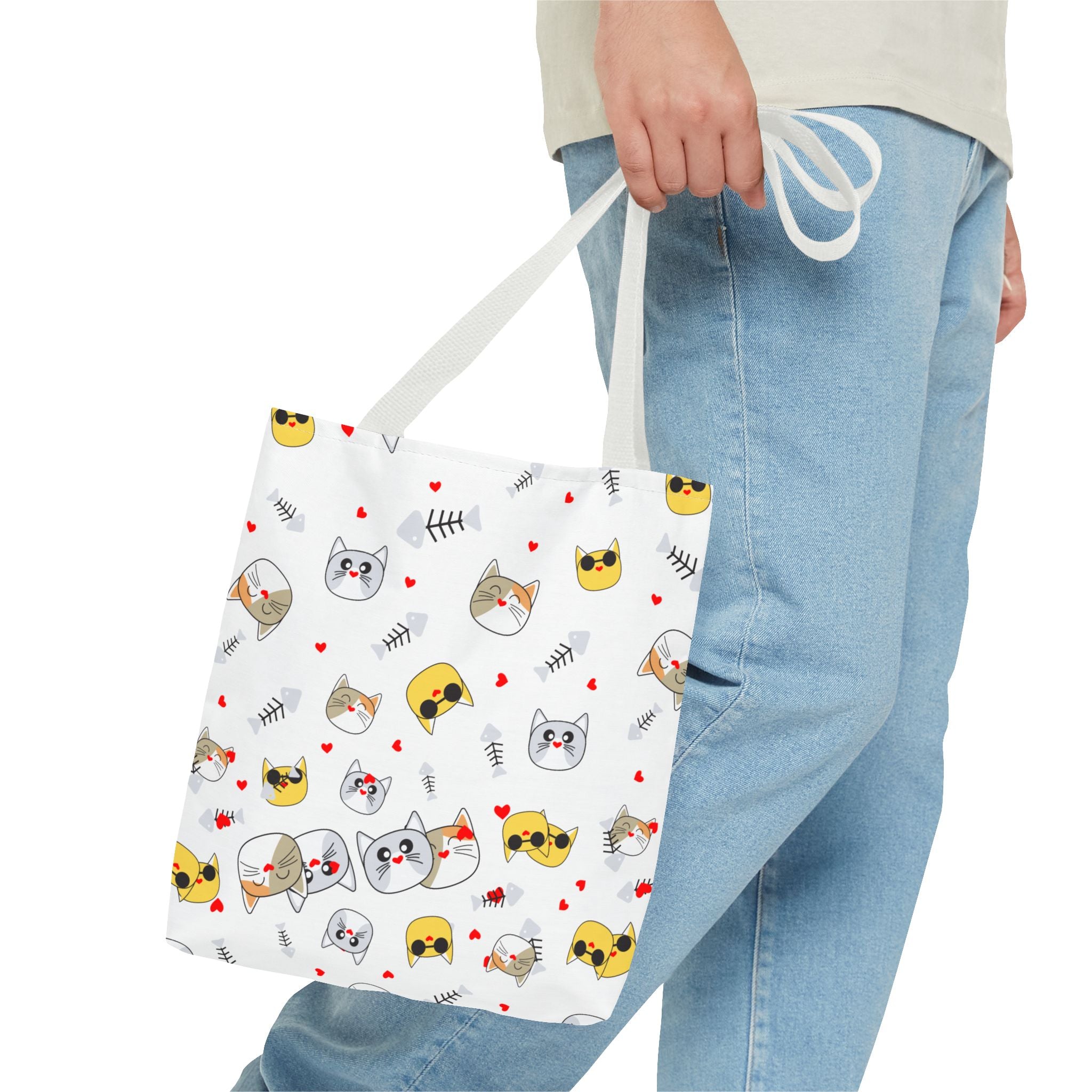 White Cat Tote Bag!