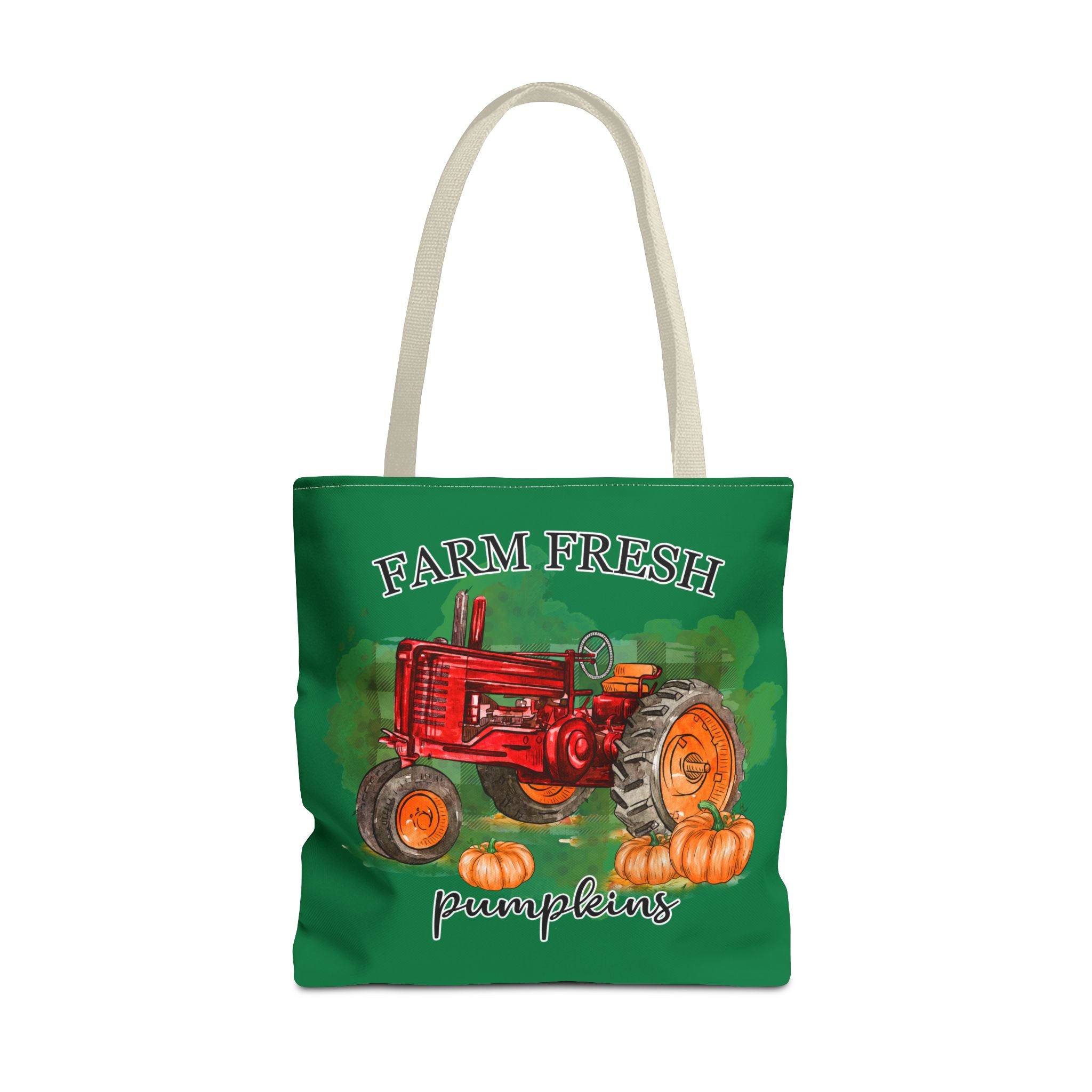 Dark Green Farm Fresh Pumpkin Tote Bag!