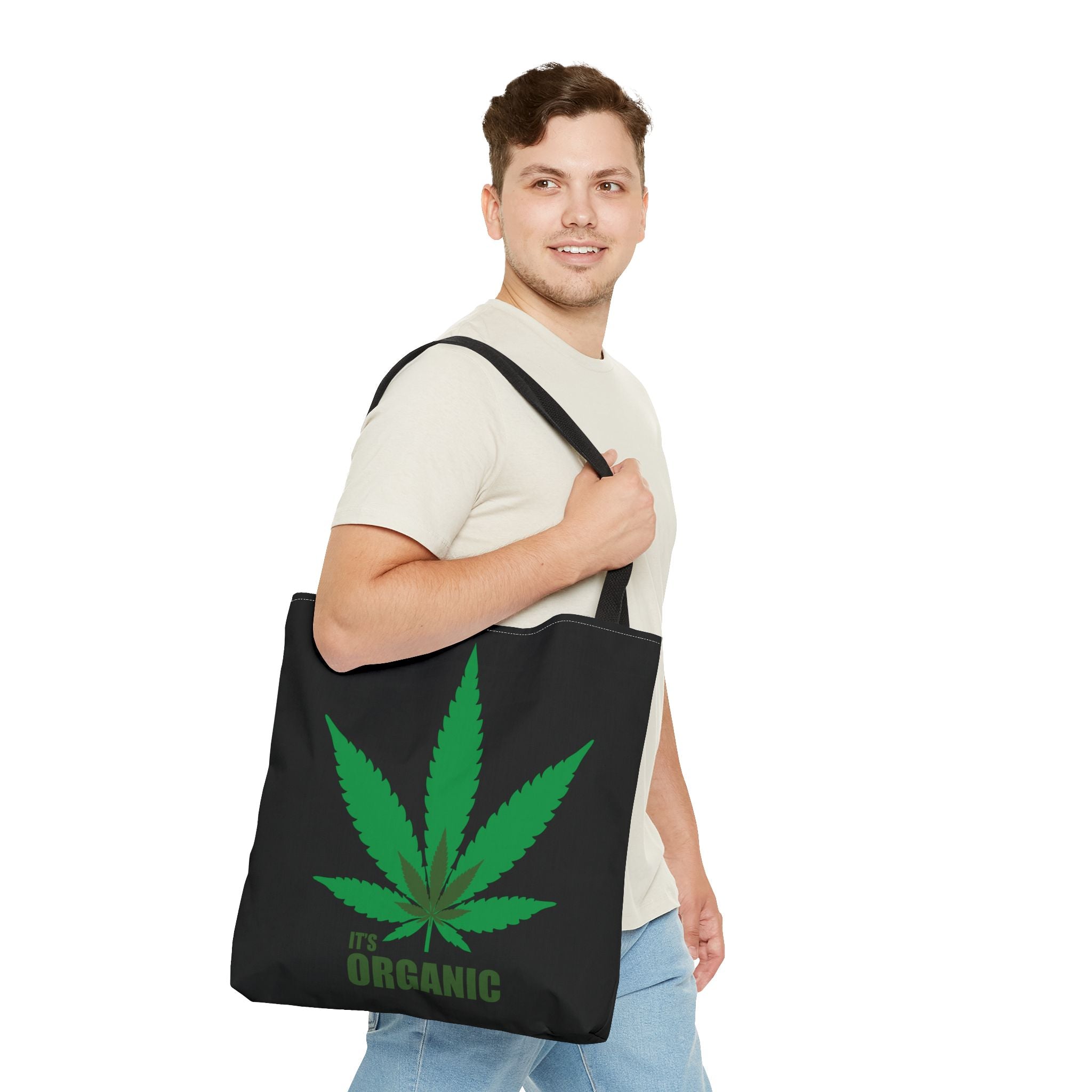 "It's Organic Cannabis" Black Tote Bag!