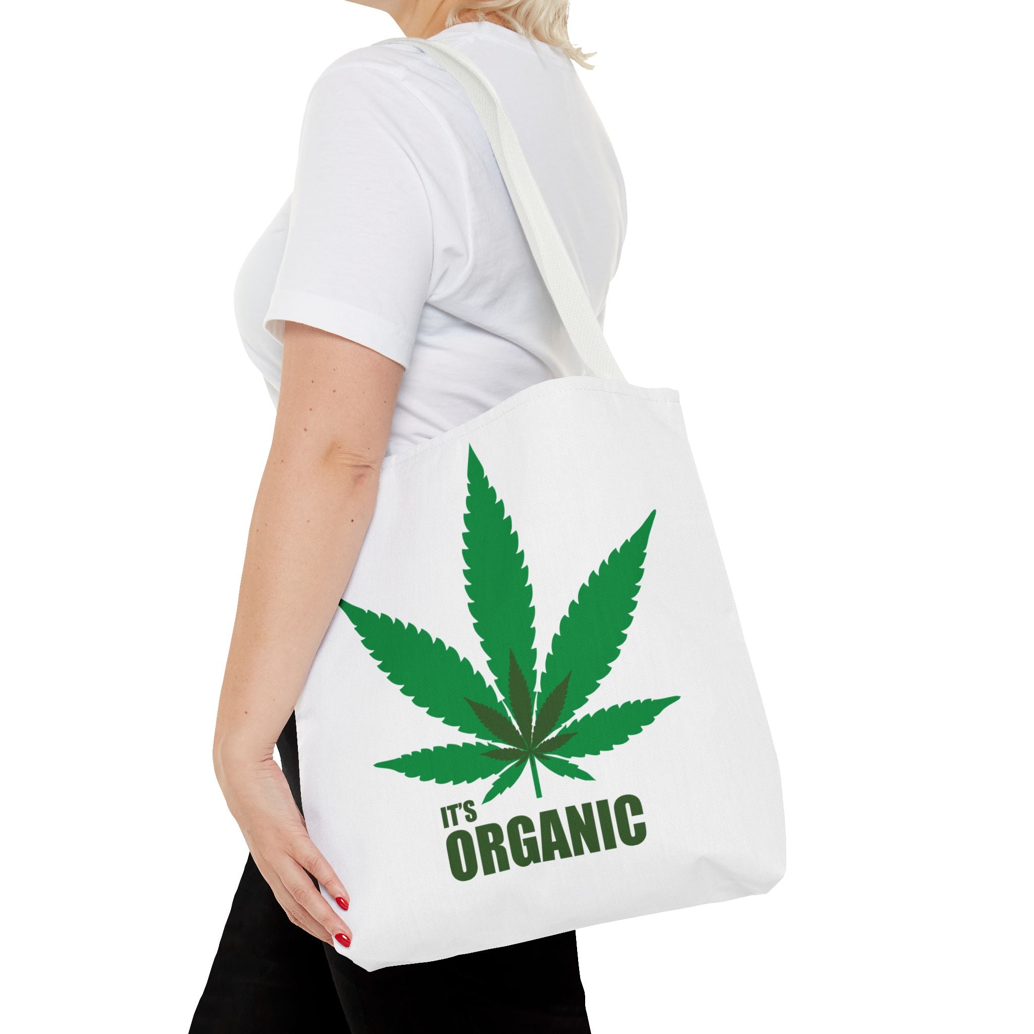 "It's Organic Cannabis" White Tote Bag!