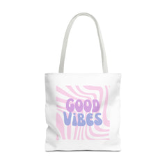 Good Vibes Tote in White!