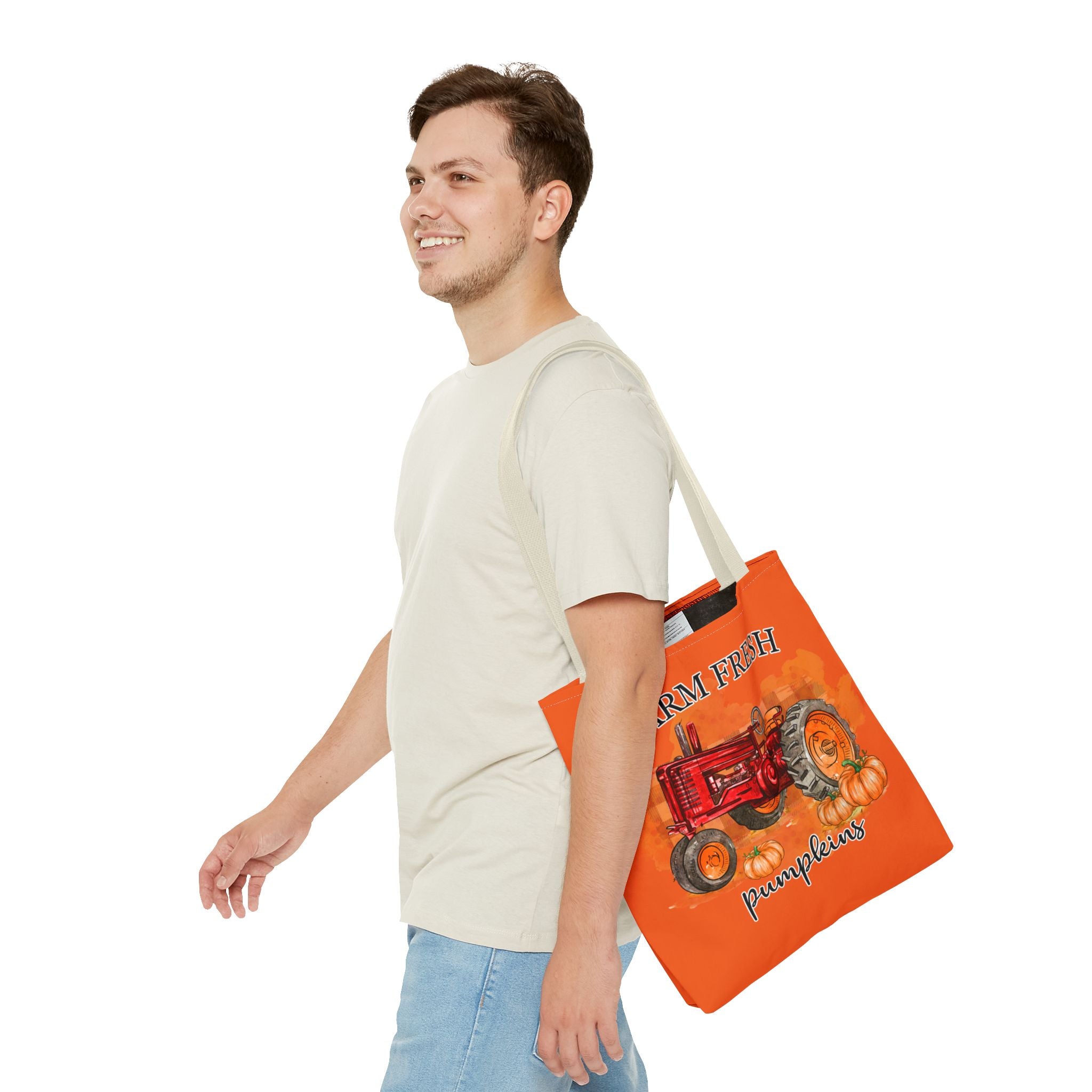 Orange Farm Fresh Pumpkin Tote Bag!