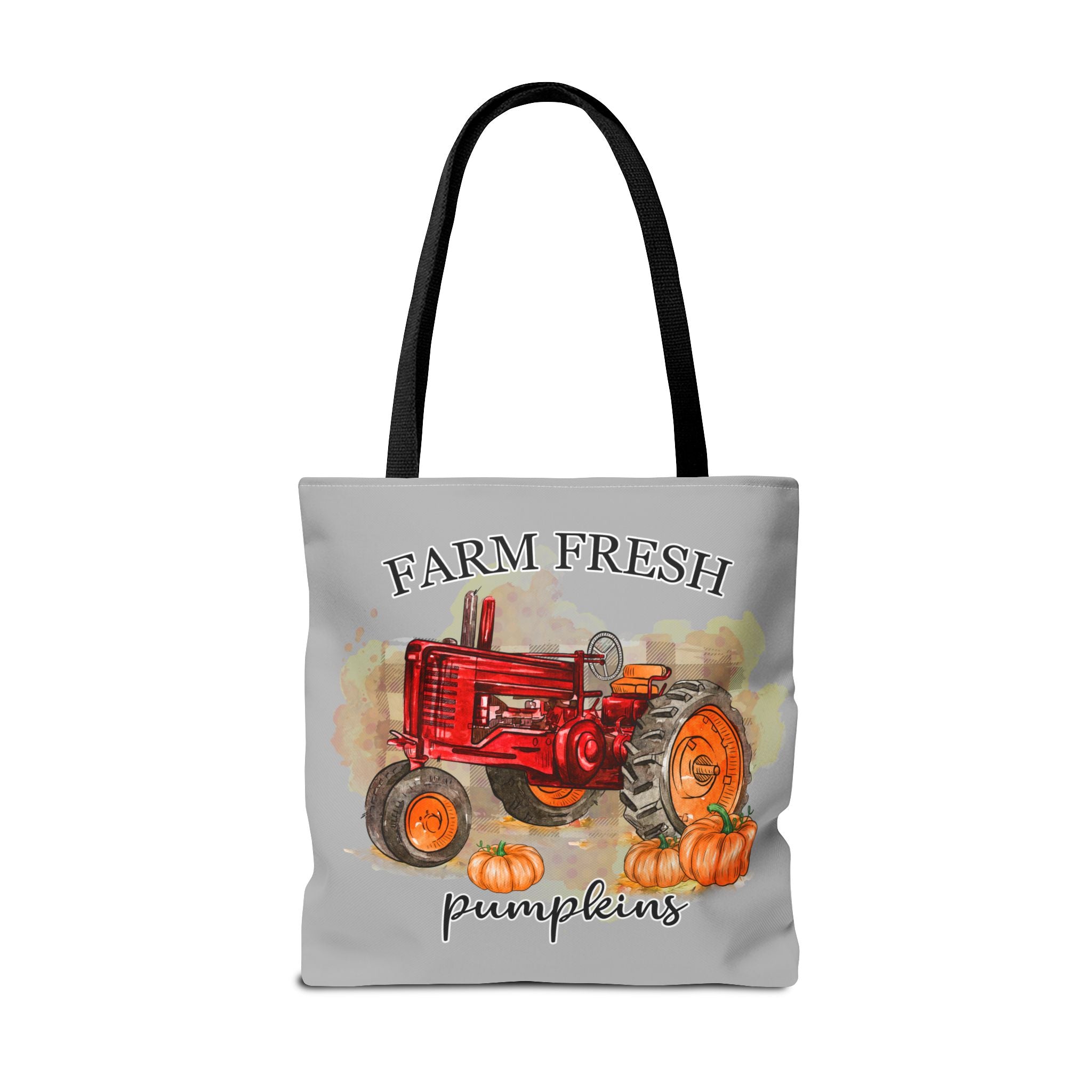 Light Grey Farm Fresh Pumpkin Tote Bag!