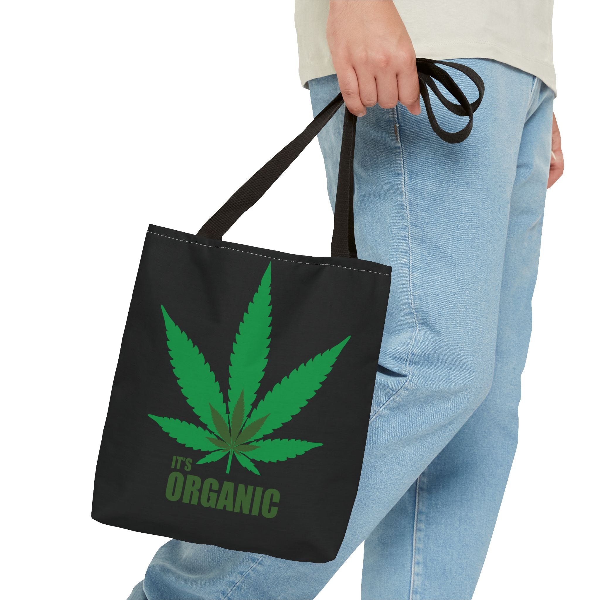 "It's Organic Cannabis" Black Tote Bag!