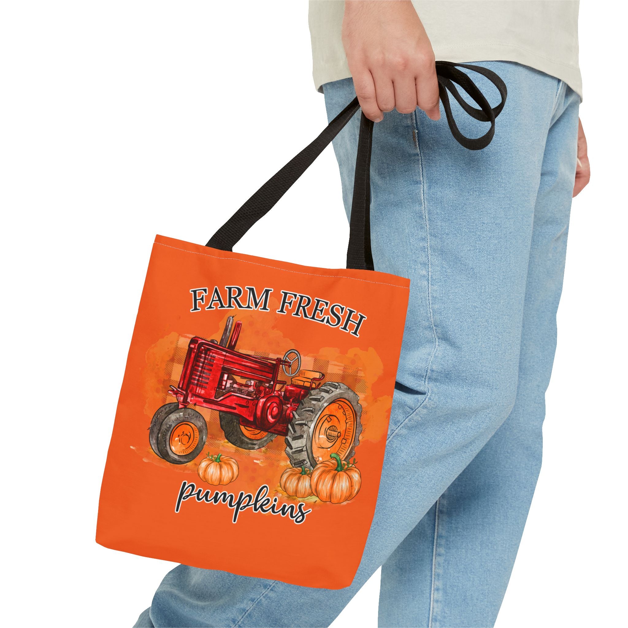 Orange Farm Fresh Pumpkin Tote Bag!