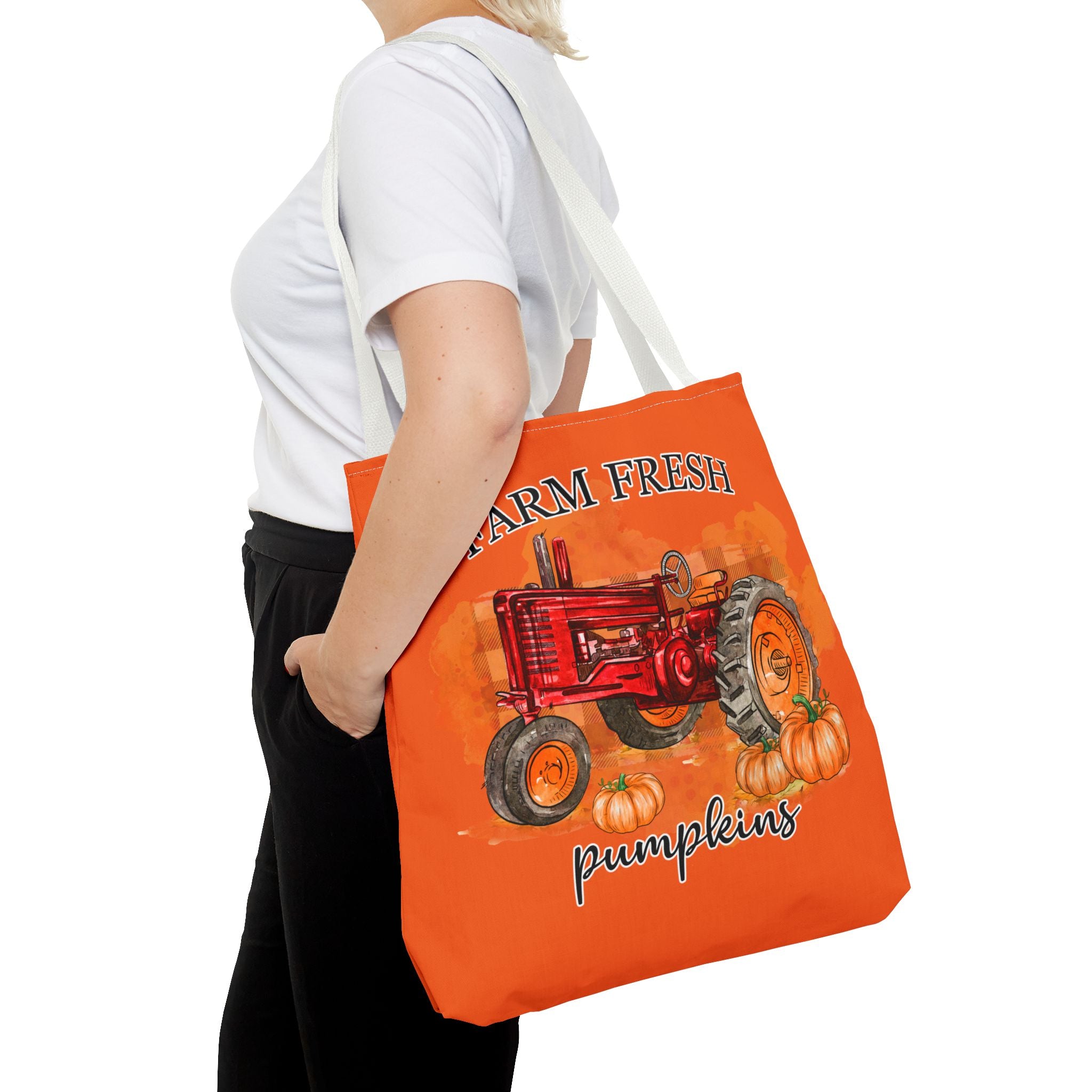 Orange Farm Fresh Pumpkin Tote Bag!