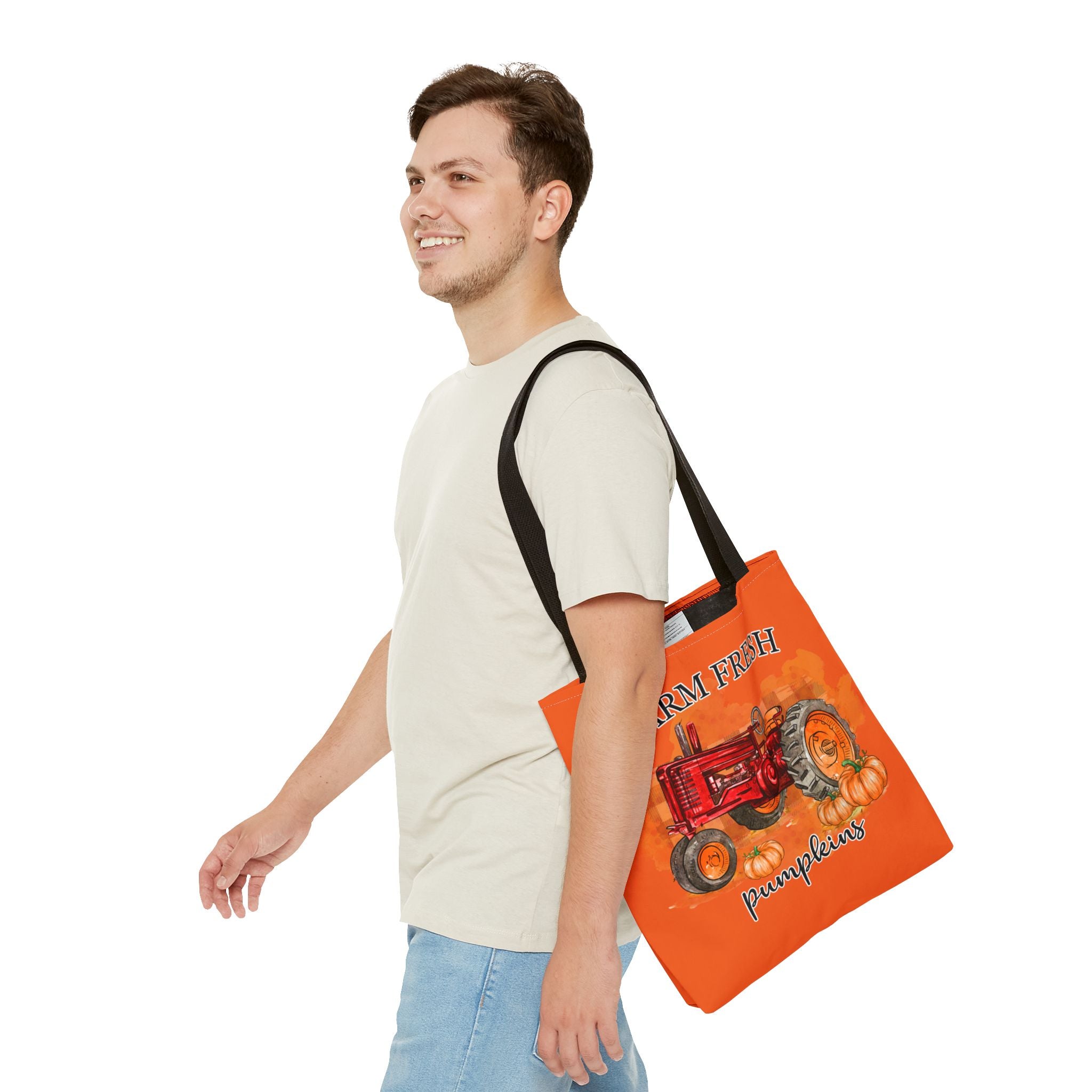 Orange Farm Fresh Pumpkin Tote Bag!