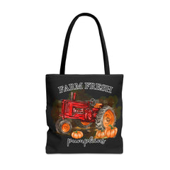 Black Farm Fresh Pumpkin Tote Bag!