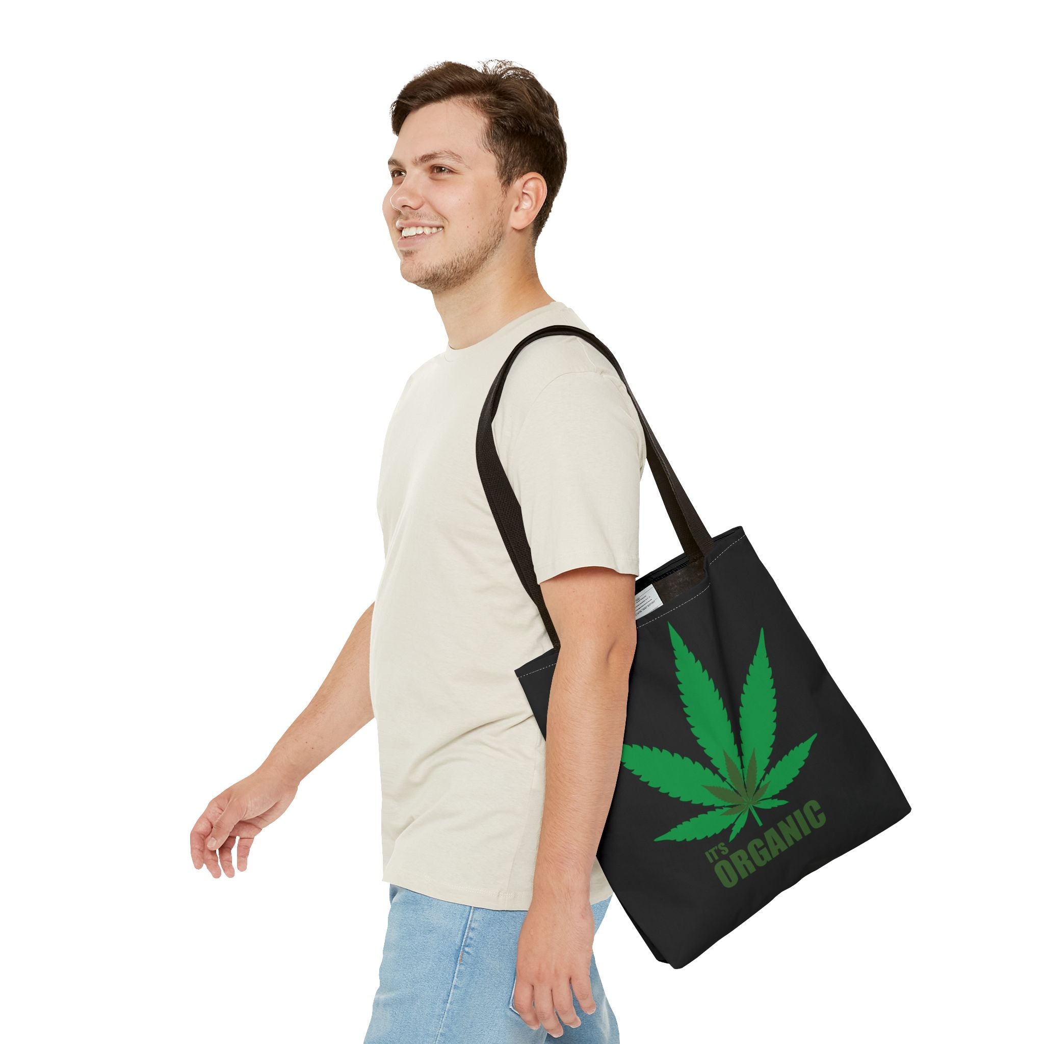 "It's Organic Cannabis" Black Tote Bag!