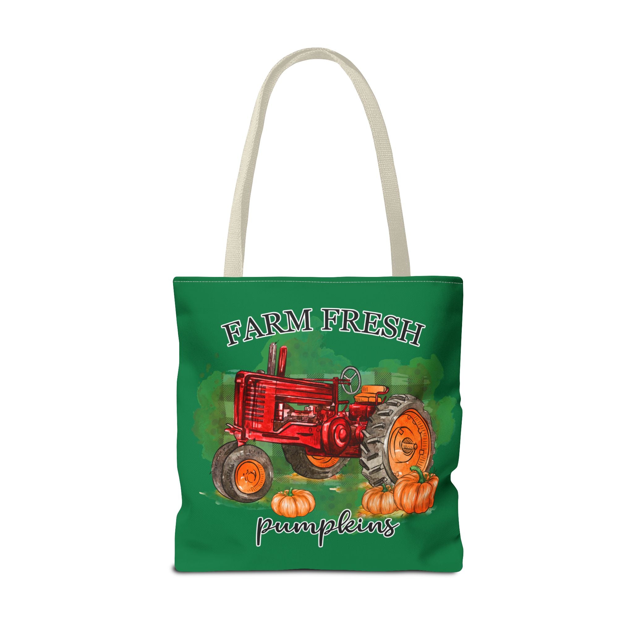 Dark Green Farm Fresh Pumpkin Tote Bag!