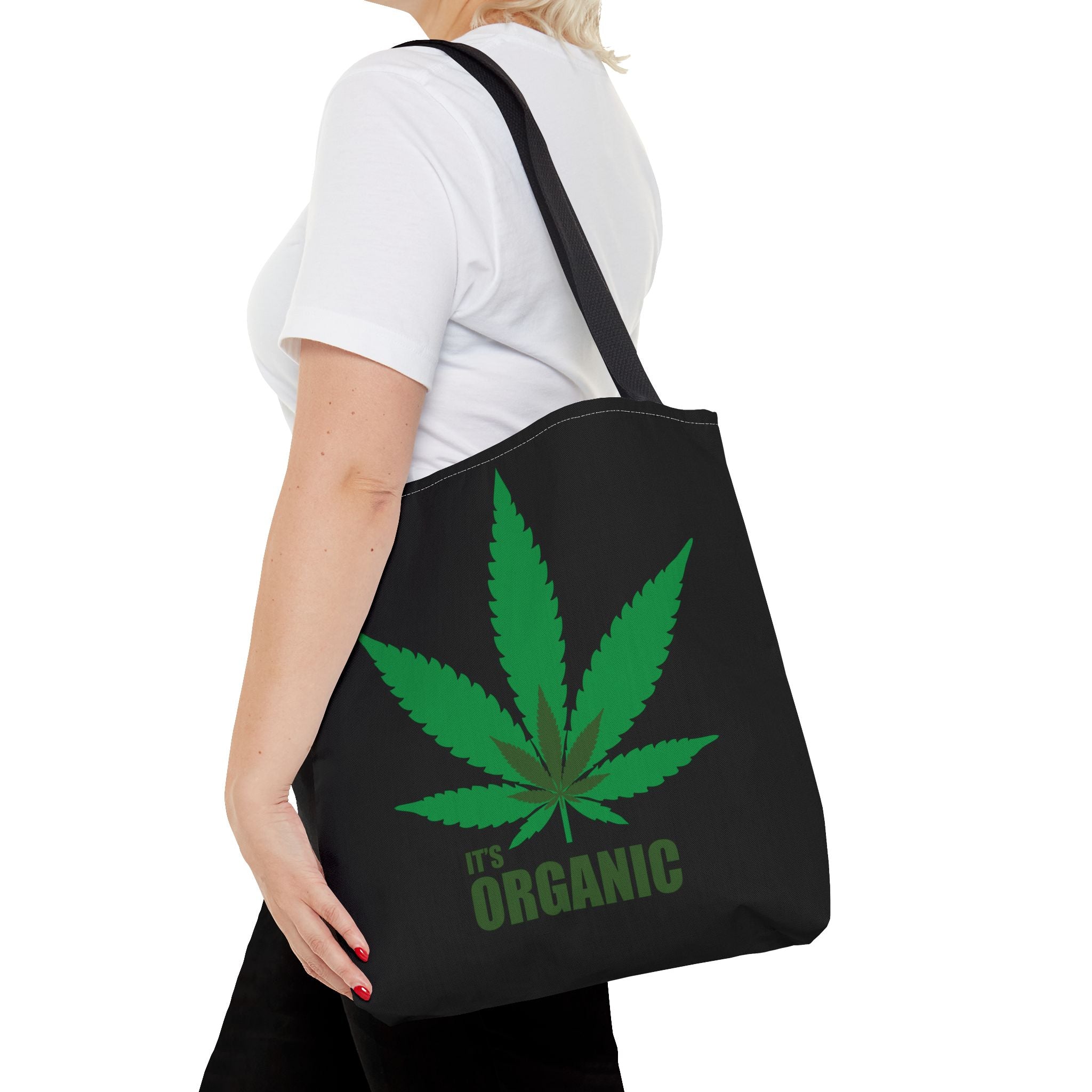 "It's Organic Cannabis" Black Tote Bag!