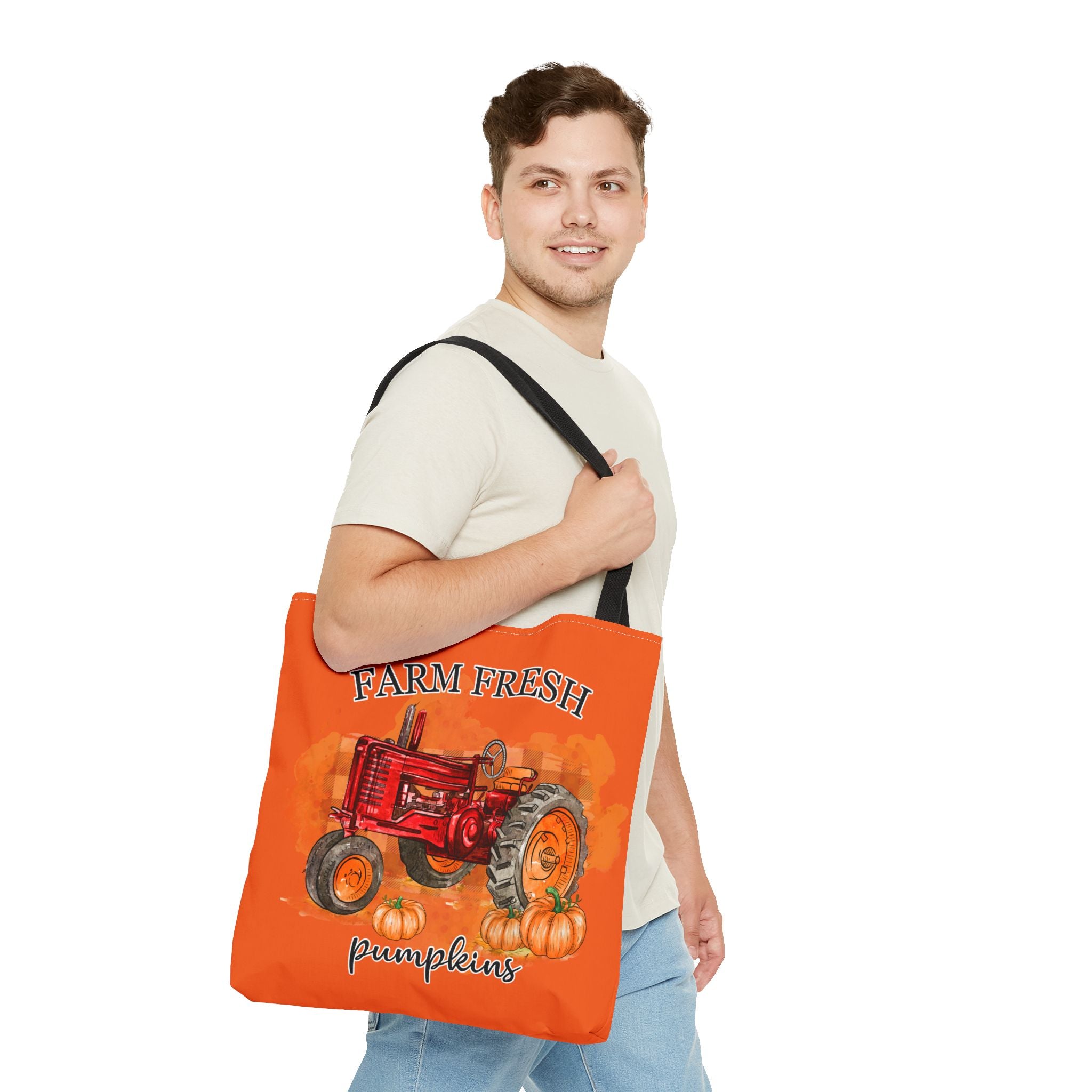 Orange Farm Fresh Pumpkin Tote Bag!