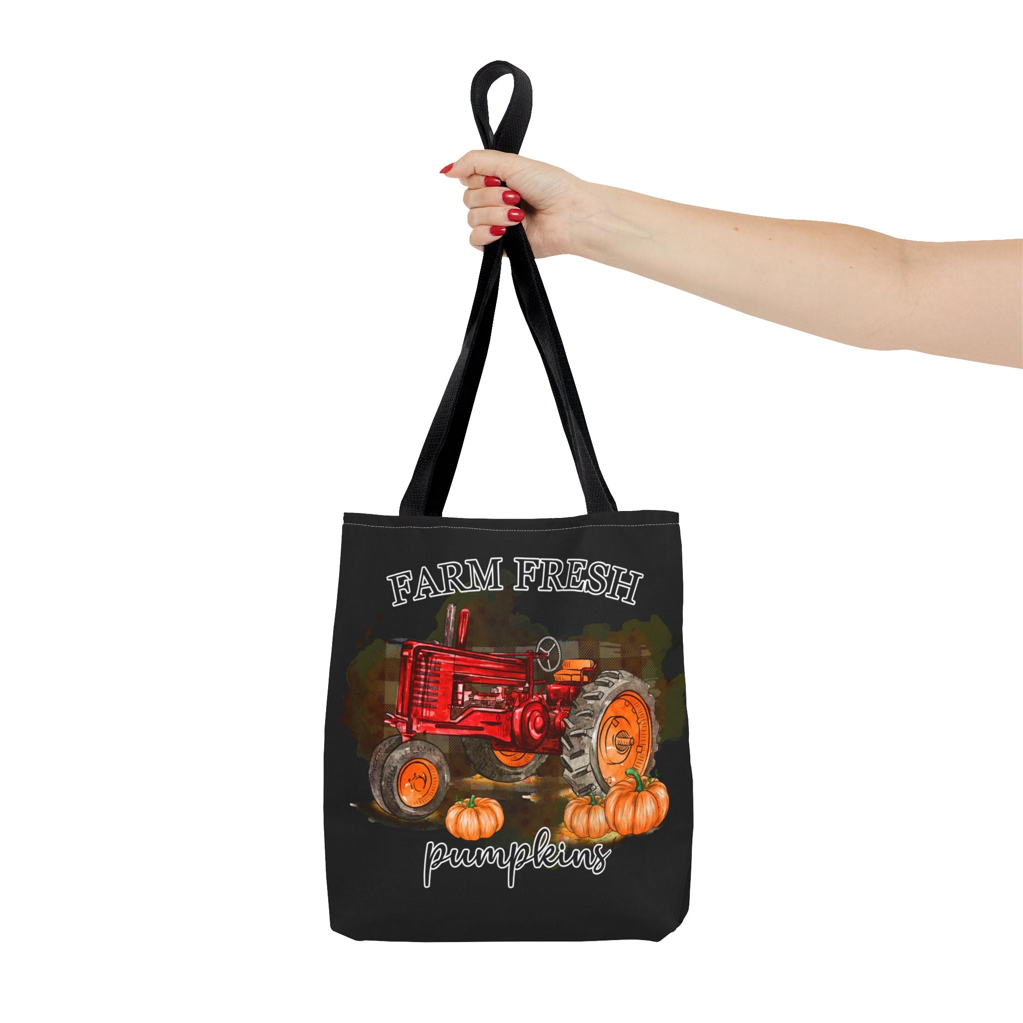 Black Farm Fresh Pumpkin Tote Bag!